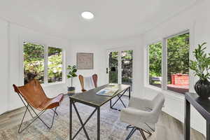 Office or Atrium on the main floor looking out to the backyard
