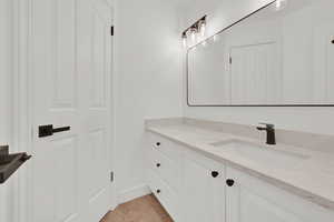Upstairs bathroom vanity #1