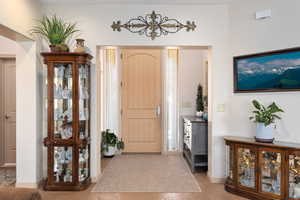 View of entrance foyer