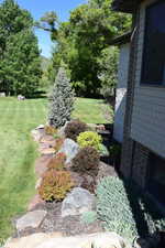 View of green lawn