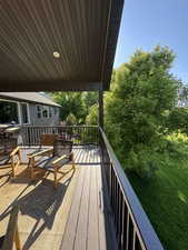 View of deck