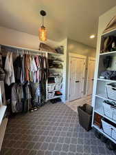 View of spacious closet