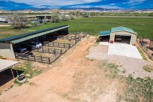 View of rural area with mountains