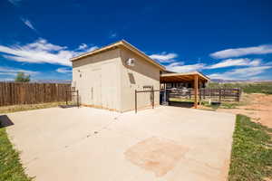 View of outdoor structure with an exterior structure