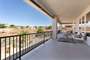 Balcony with outdoor lounge area