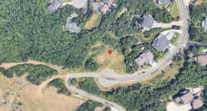 Aerial view of property's location