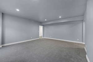 Large family room in the basement, potential ADU set up