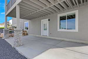 Large covered Patio and ADU entrance