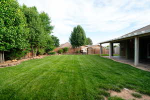 View of yard featuring a patio
