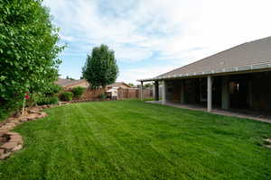 View of yard featuring a patio