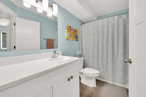 Basement bathroom.