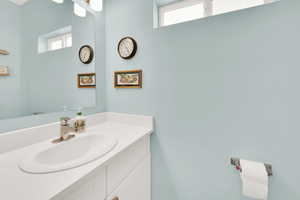 Half bathroom on main floor.