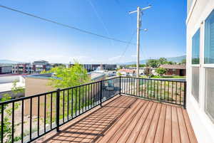 Back deck with views of the valley.