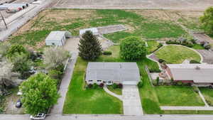 Aerial view of property and surrounding area