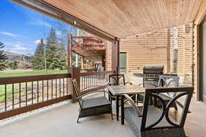Covered Patio wtih gas line for BBQ