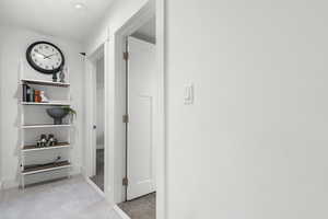 hallway to bedrooms 1-3 of basement