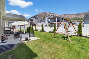 beautiful back yard, patio and stunning views