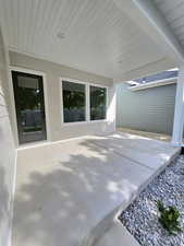 Backyard covered patio