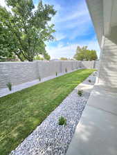 All landscaping and fencing included this homesite backs up to a church parking lot