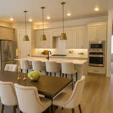 Kitchen with staging and 10' long island included!