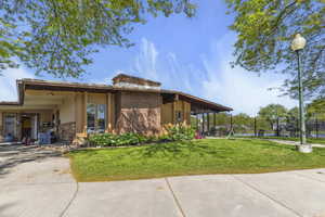 View of front of community clubhouse