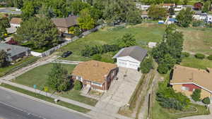 Aerial view of residential area