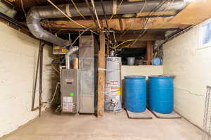 Utilities with secured water heater