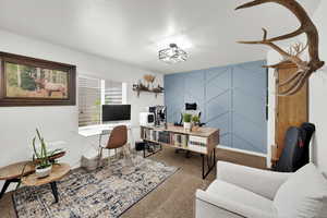 Office featuring carpet