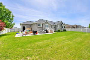 Back of house featuring a patio area and stucco siding