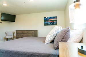 Bedroom featuring recessed lighting