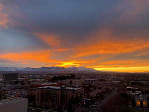 View from the deck at sunset