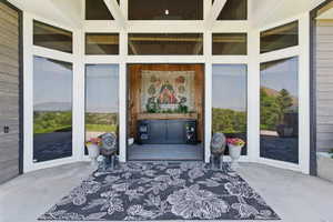 View of exterior entry