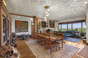 Dining space featuring hardwood / wood-style floors