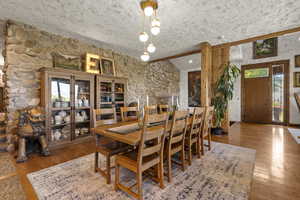 Dining area featuring hardwood / wood-style flooring
