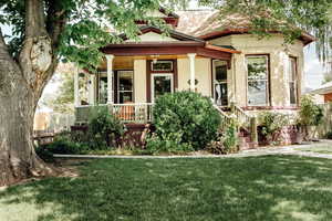 Victorian house with covered porch