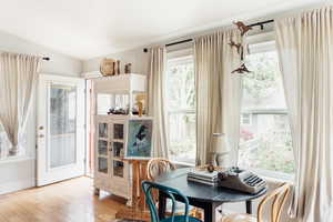 Dining room featuring hardwood / wood-style floors