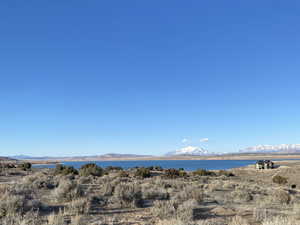 Water view with a mountain backdrop