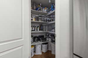 View of storage area
