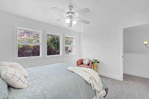 Bedroom on Second Floor with Gorgeous Views of the Mountains