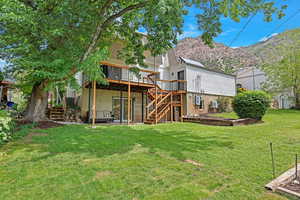 Rear view of House with Beautiful Mountain Views