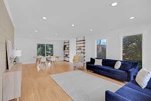 Open Floor Plan with Living Room, Dining Room, and Kitchen