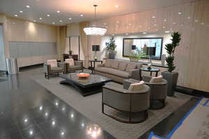 Common area featuring recessed lighting