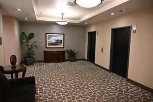 Lobby featuring recessed lighting
