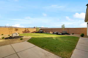 View of yard featuring a patio area