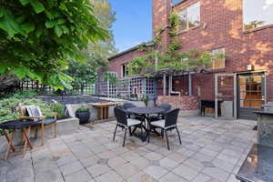 View of patio featuring outdoor dining space