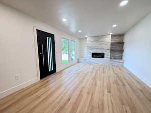 The main floor family/ formal living room gives ample room for entertaining