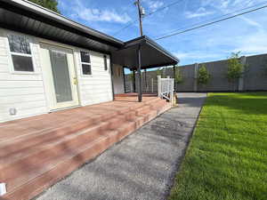 View of deck