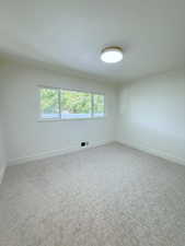 the 2nd bed room on the main floor is wired for a future ceiling fan