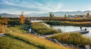 Water view featuring a mountainous background