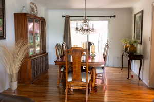 Formal Dining Room with access to back patio